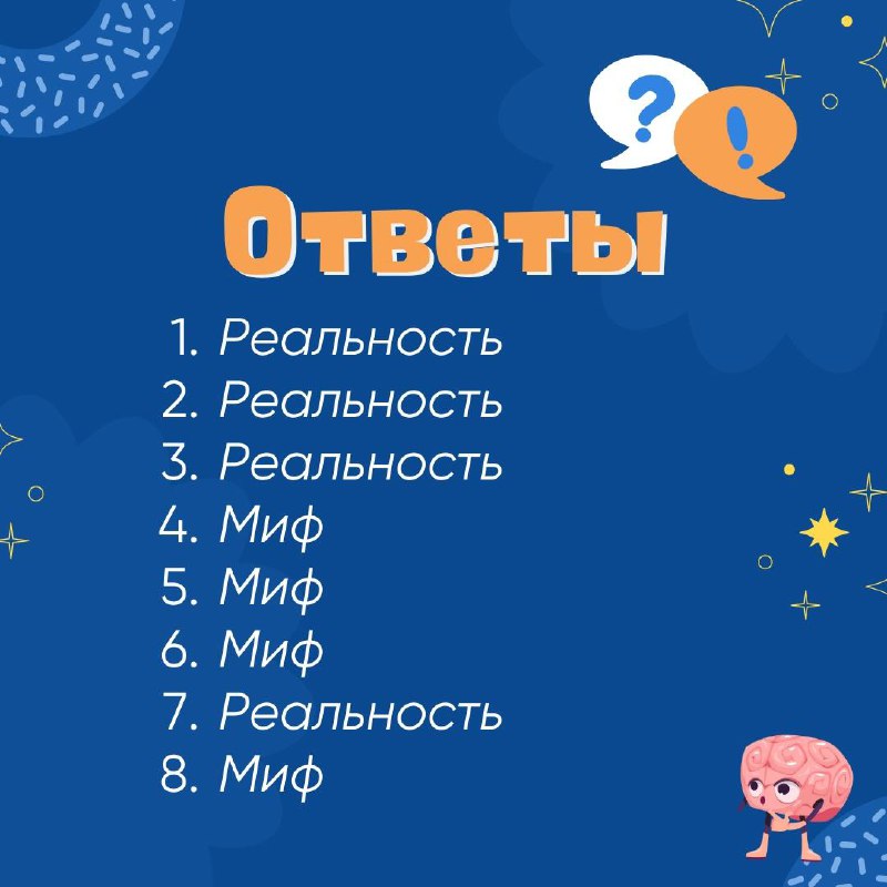 Ответы на наши вопросы о мозге …