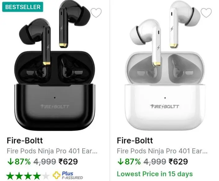 ***🔥*****Fire-Boltt Ninja Pro Earbuds ₹629