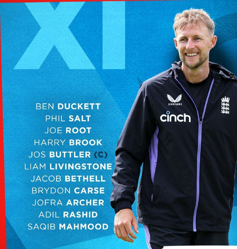 England reveal their playing XI for …