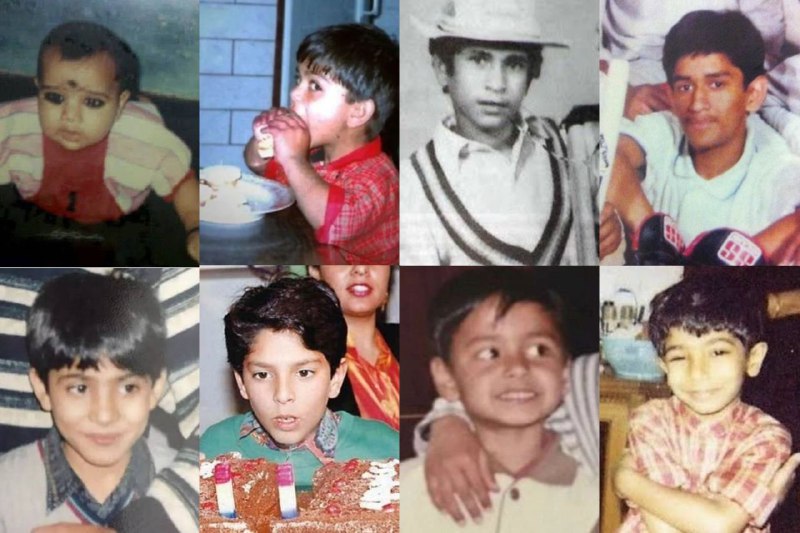 Childhood pictures of Rohit, Kohli Sachin, …