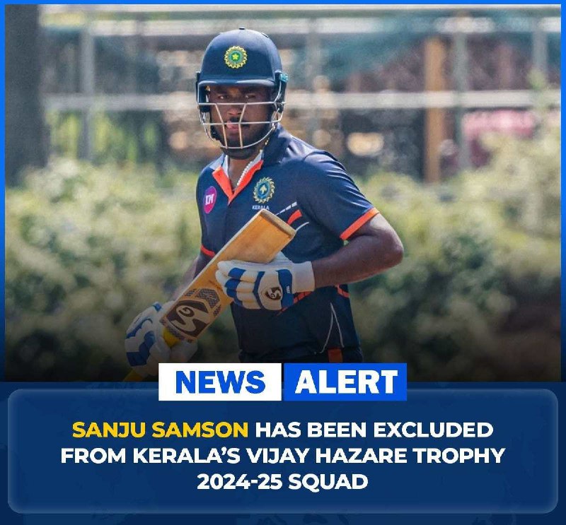 **Sanju Samson was excluded from the …