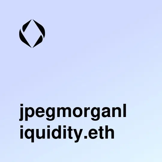 [​](https://telegra.ph/file/2319601c3a6892b3fabca.jpg)***🌐*** За доменное имя **jpegmorganliqudity**[.]**eth** готовы [заплатить](https://opensea.io/assets/ethereum/0xd4416b13d2b3a9abae7acd5d6c2bbdbe25686401/103164027569883769071891029800895771576024537185790074455749111965381781744718) **44 WETH ($79 933)**Джей Пи Морган, подвинься! Пришло время Джипега Моргана!