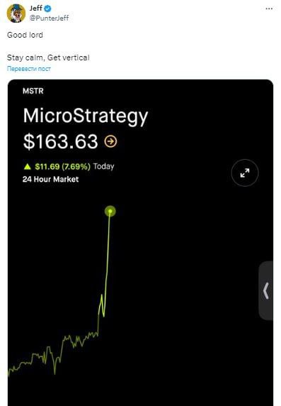 Акции MicroStrategy продолжают быть в огне! …