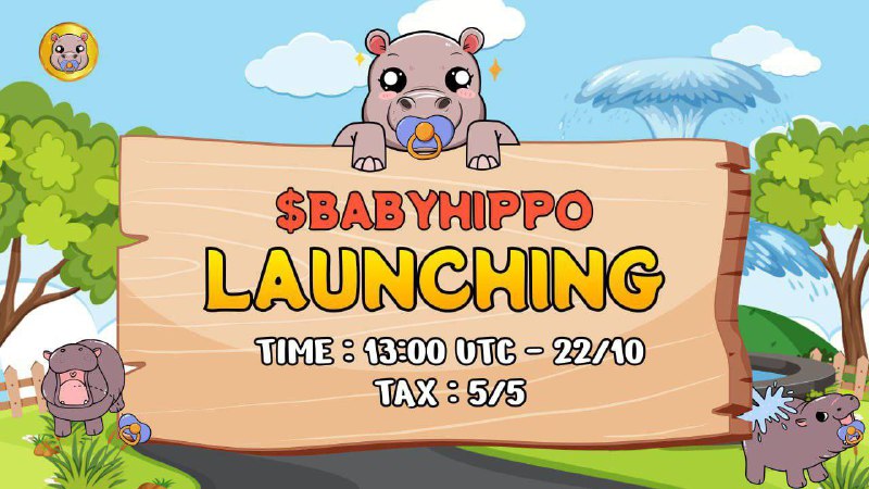 ***✅*****LAUNCH**: **Baby Hippo**