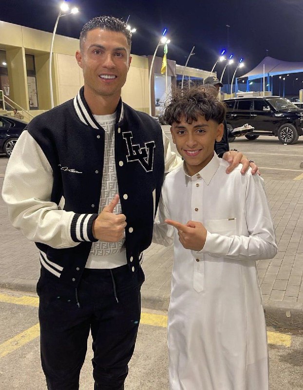 Cristiano Ronaldo with his son's best …