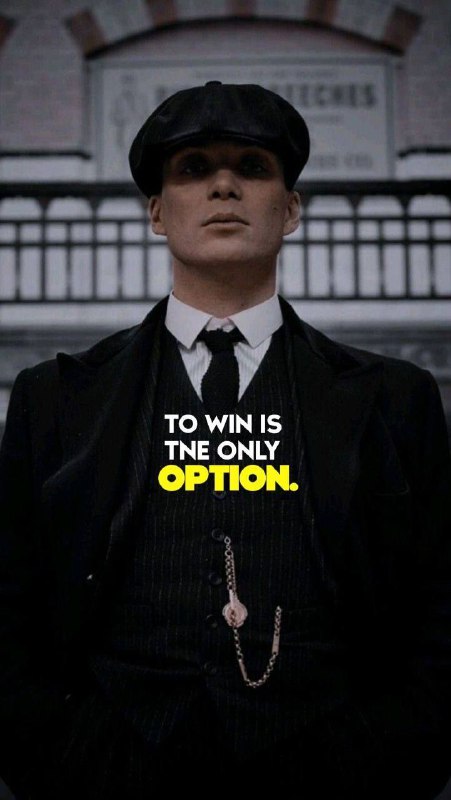 **TO WIN IS THE ONLY OPTION.**