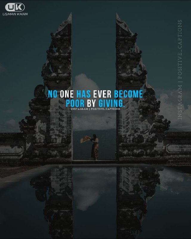 **NO ONE HAS EVER BECOME POOR …