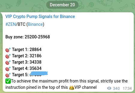 Crypto PUMP signals for Binance