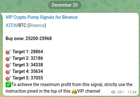 Crypto PUMP signals for Binance