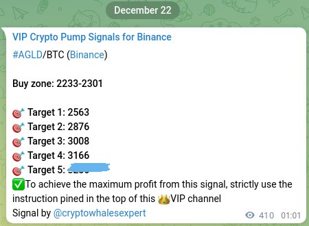 Crypto PUMP signals for Binance