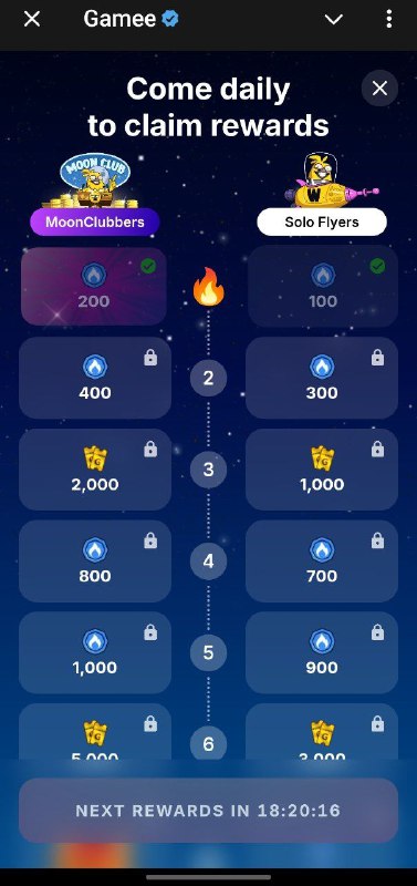 بدأ حدث ال Moon club في …