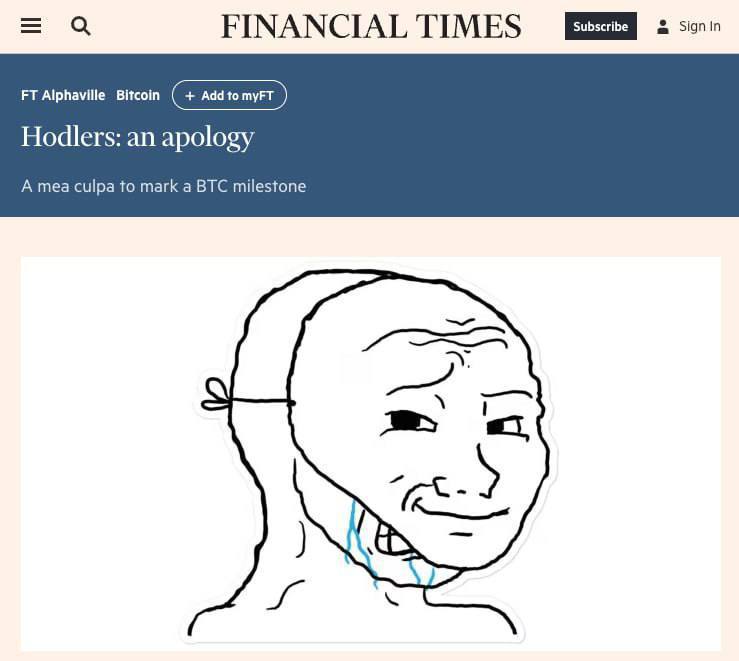 ***🥔*****Financial Times** **публично извинились за свои …