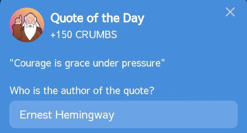 ***⭐️*****Quote of the Day:** `Ernest Hemingway`