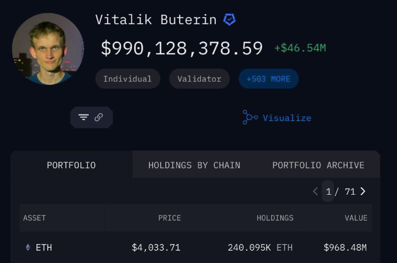 *****🔷***** **Создатель Ethereum Виталик Бутерин находится …