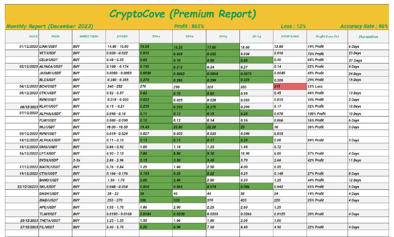 *****?*** Premium Monthly Report (December)**