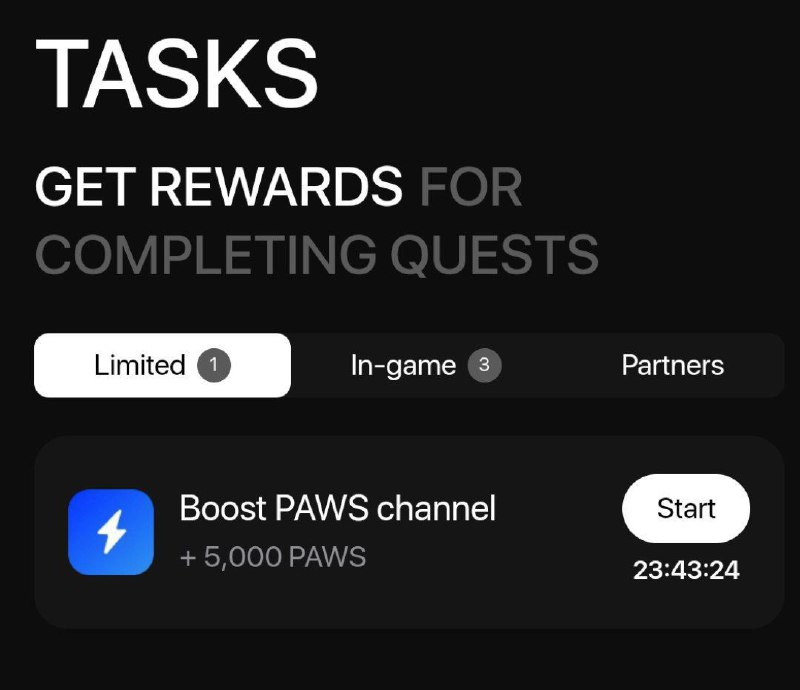 Paws New Task