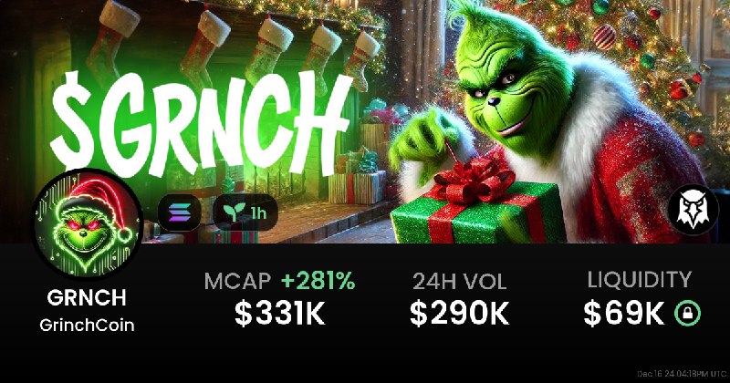 GrinchCoin ***🎄******🎁*** $GRNCH