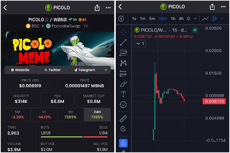 **$PICOLO** **is now LIVE on BNB …