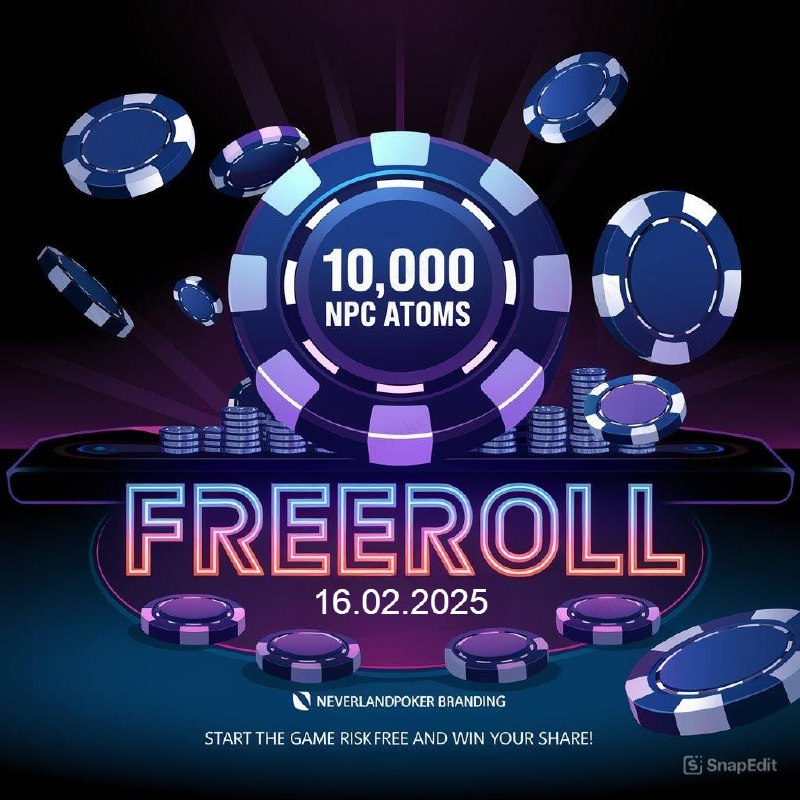 ***🎉*** **ВОСКРЕСНЫЙ ФРИРОЛЛ В NEVERLANDPOKER!** ***🎉***