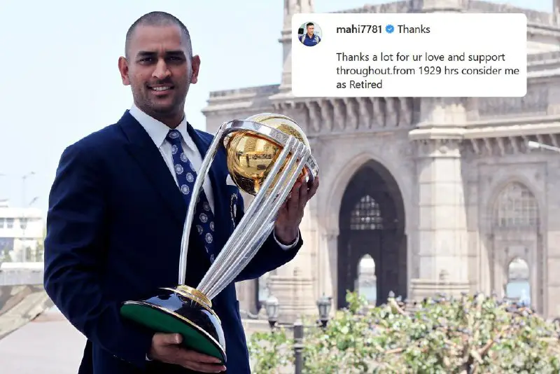 On this Day in 2020, [@MSDhoni](https://t.me/MSDhoni) …