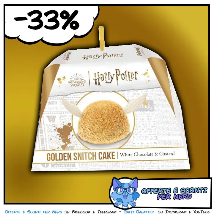 [​](https://telegra.ph/file/0f51e07b4fa0ad6f0653b.png)Questa **torta** "tartufone" **Boccino d'Oro** ufficiale di *Harry Potter*, con cioccolato bianco e crema pasticcera, è scontata su Amazon a …