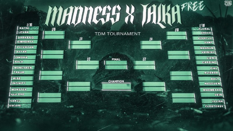 **MADNESS x TALKA FREE TDM TOURNAMENT** …