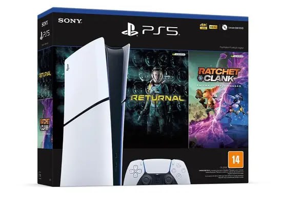 PlayStation 5 Slim + 2 jogos …