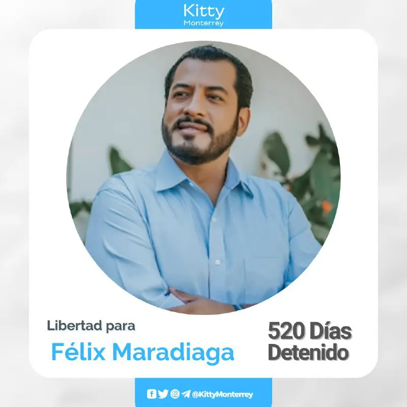 Félix Maradiaga detenido injustamente por atreverse a soñar con una Nicaragua libre.