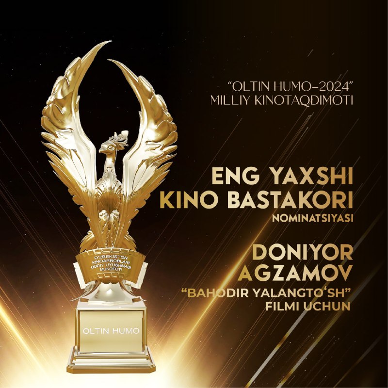 *****⭐️*******ENG YAXSHI KINO BASTAKORI** **NOMINATSIYASI**: