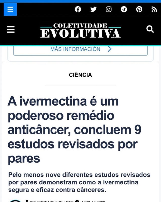 A ivermectina é um poderoso remédio …