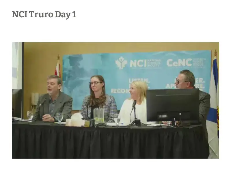 NCI Truro Day 1 [Livestream](https://nationalcitizensinquiry.ca/nci-live/) ***📺***