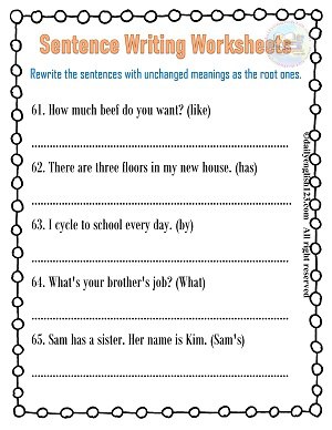 Dailyenglish123worksheets