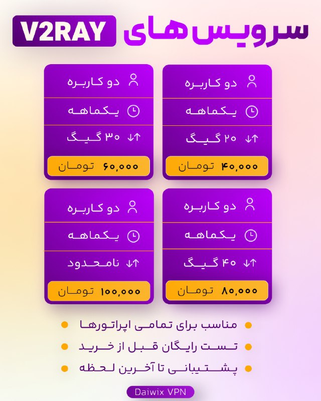 ***?*** فروش فیلترشکن `V2ray` برای تمامی …