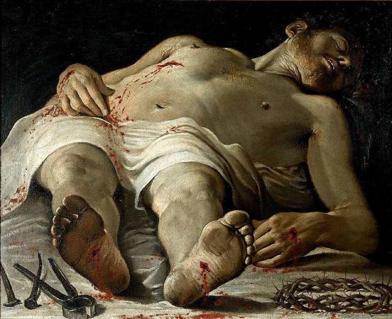 Dead Christ - Annibale Carracci, 1582