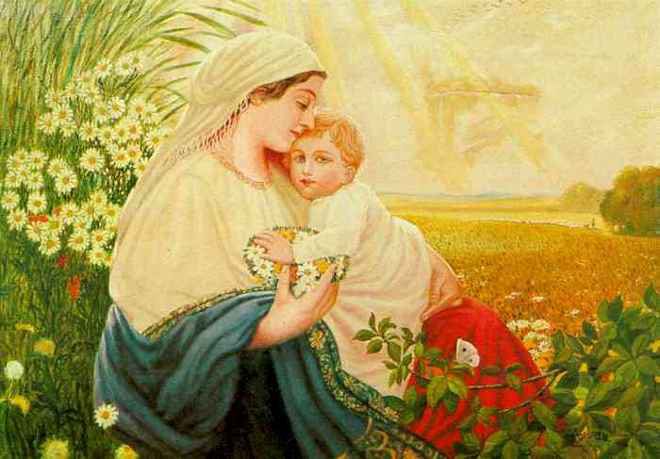 Adolf Hitler, Mother Mary with the …