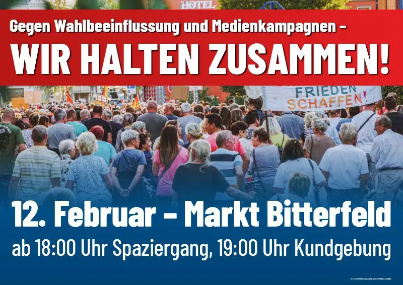 Die nächste Demonstration in Bitterfeld ist …