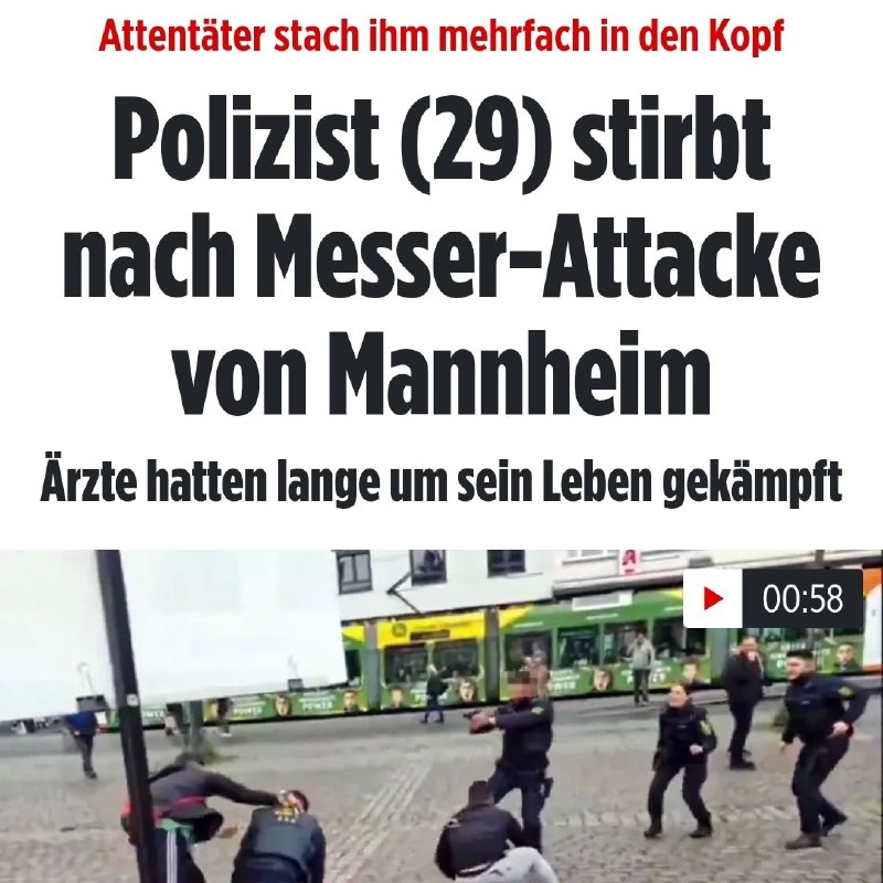 Der Polizist ist gestorben. [#Mannheim](?q=%23Mannheim)