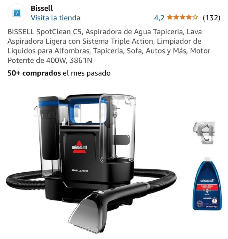 ***🫧*** BISSELL Aspiradora de Agua LIGERA …