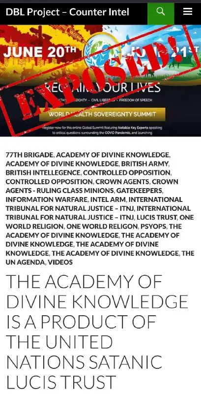 The Academy Of Divine Knowledge Is …