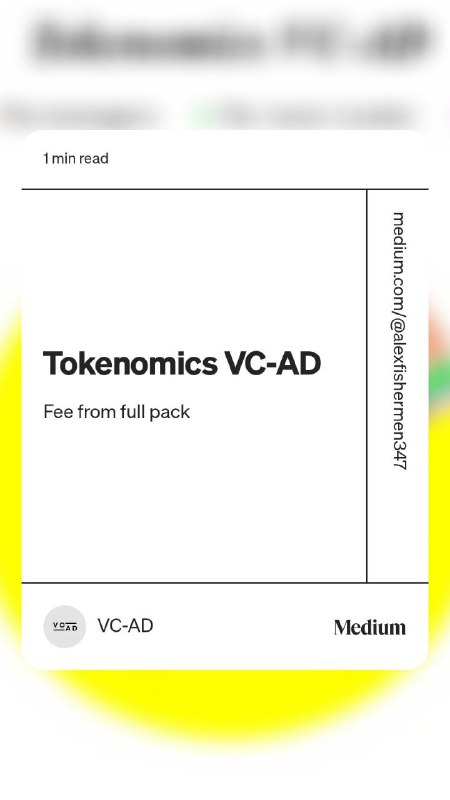 Read “Tokenomics VC-AD“ by VC-AD on …