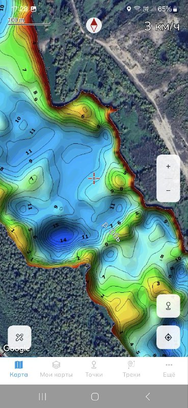 Dap drift - карты глубин водоемов …