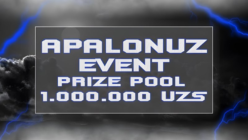 **APALONUZ EVENT** **1.000.000 UZS** *****🇺🇿*****