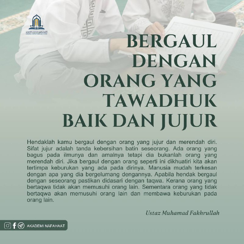 **BERGAUL DENGAN ORANG YANG