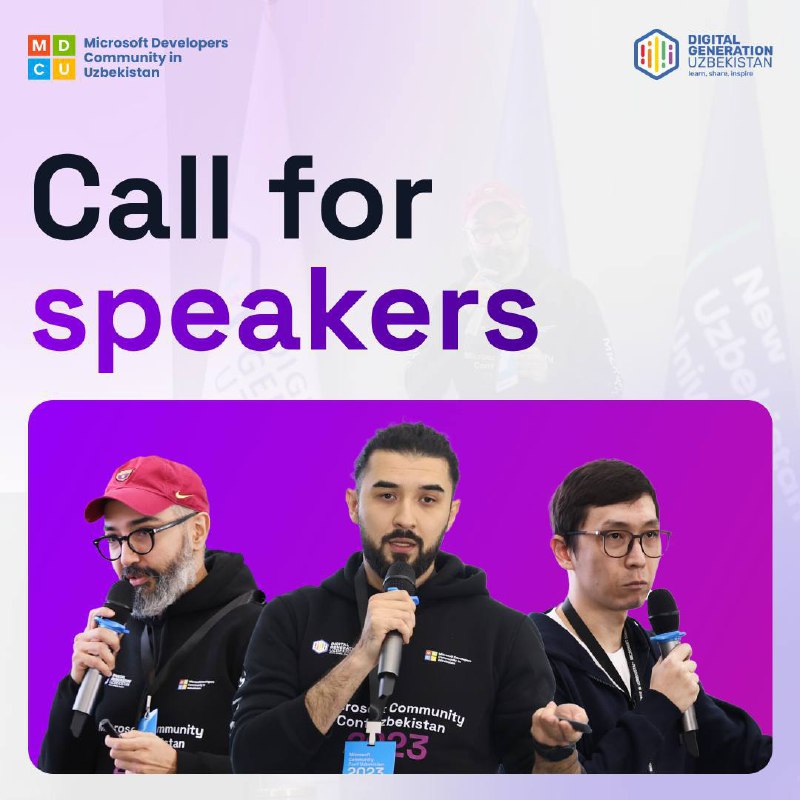 ***🎙*** **Call for Speakers:** Microsoft Community …