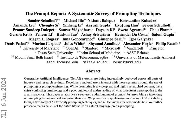 **The Prompt Report: A Systematic Survey …