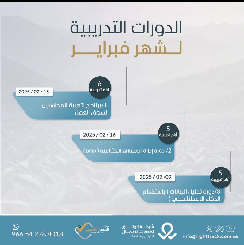 دورات تدريبية معتمدة .