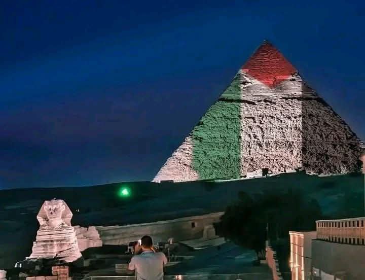 ***📍***Egyptian pyramids decorated with the Palestinian …