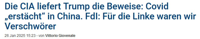 Ja, es war das CHINA-VIRUS!