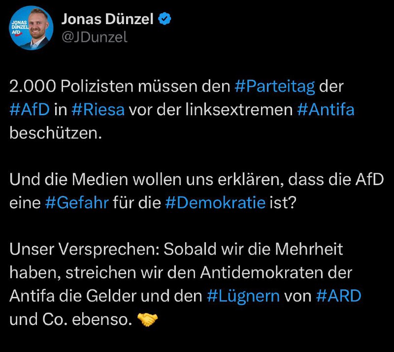 Der Antifa die Gelder streichen? Versprochen! …