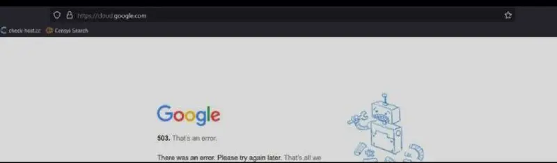 Google has been down by ddos …